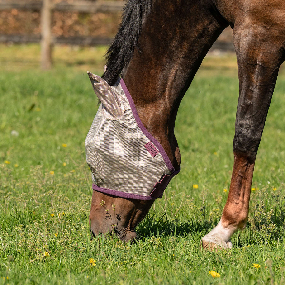 Velder Horsewear Vliegenmasker met Oren Sand Stone