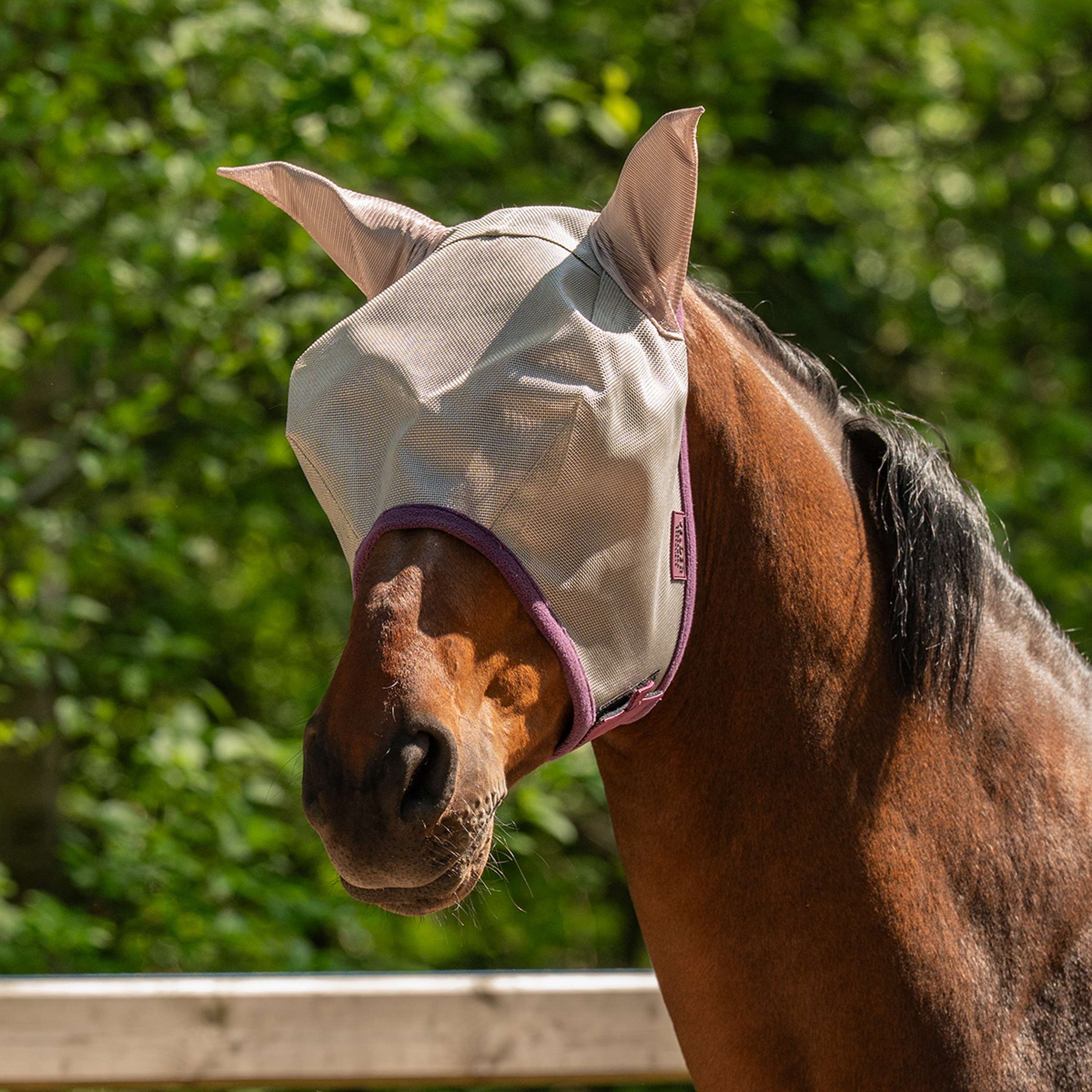 Velder Horsewear Vliegenmasker met Oren Sand Stone