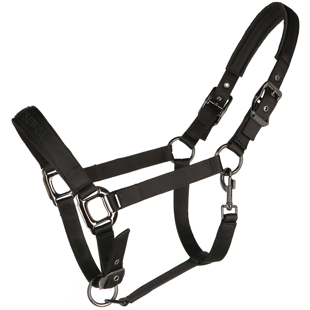 Velder Horsewear Premium Halster Satin Glow Zwart
