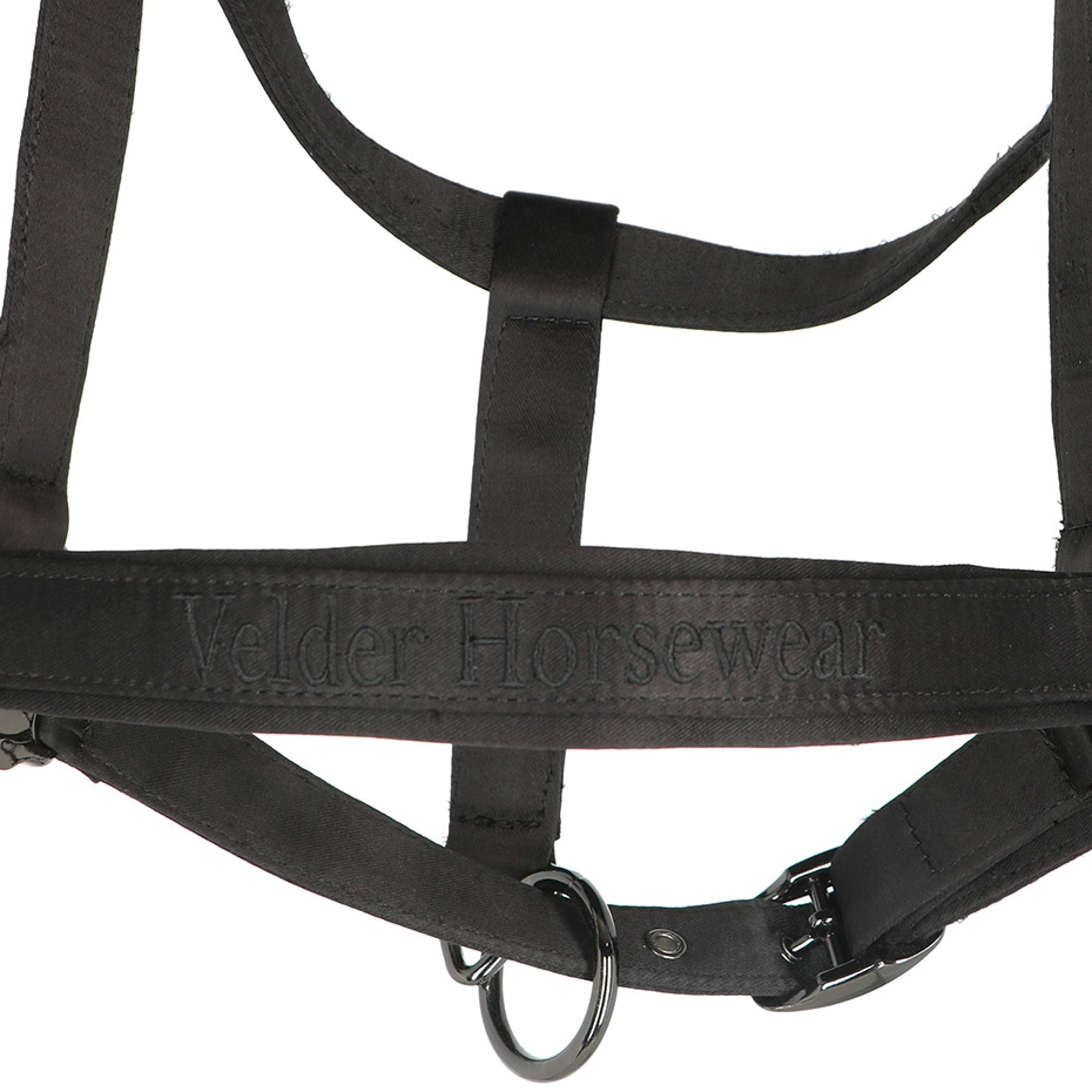 Velder Horsewear Premium Halster Satin Glow Zwart