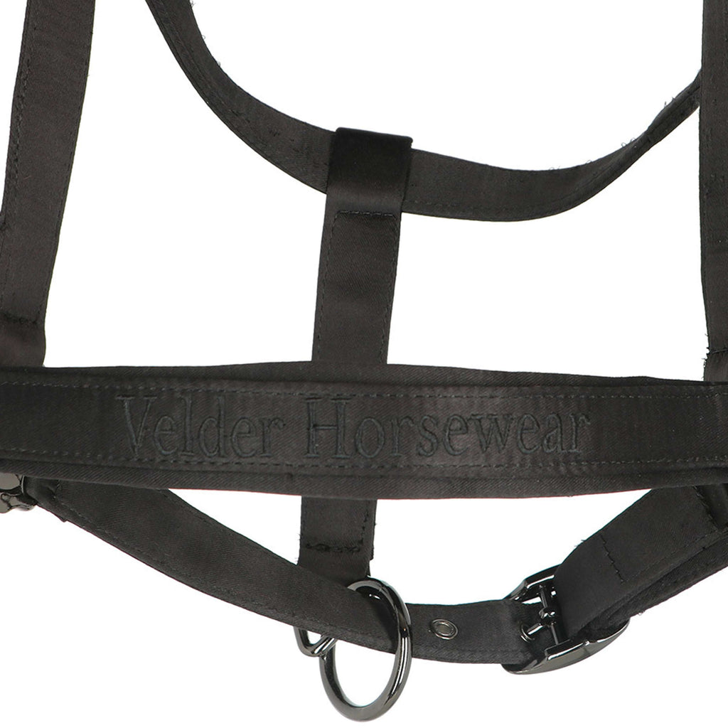 Velder Horsewear Premium Halster Satin Glow Zwart