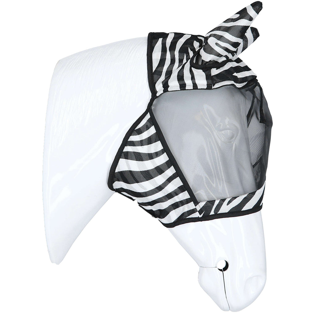 Velder Horsewear Essentials Vliegenmasker Zebra met Oren Zwart/Wit
