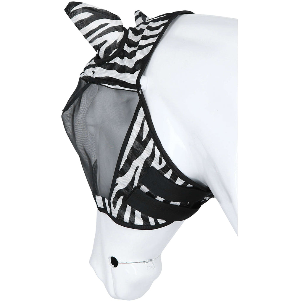 Velder Horsewear Essentials Vliegenmasker Zebra met Oren Zwart/Wit