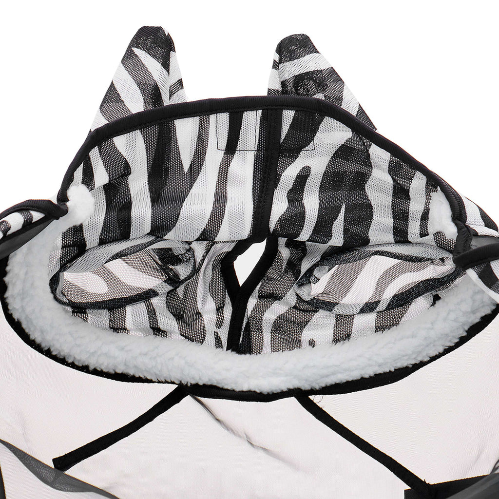 Velder Horsewear Essentials Vliegenmasker Zebra met Oren Zwart/Wit