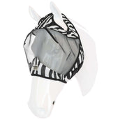Velder Horsewear Essentials Vliegenmasker Zebra zonder Oren Zwart/Wit