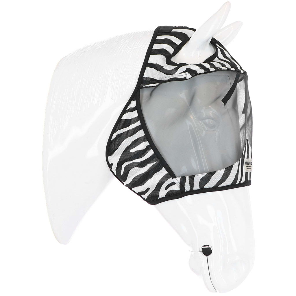 Velder Horsewear Essentials Vliegenmasker Zebra zonder Oren Zwart/Wit