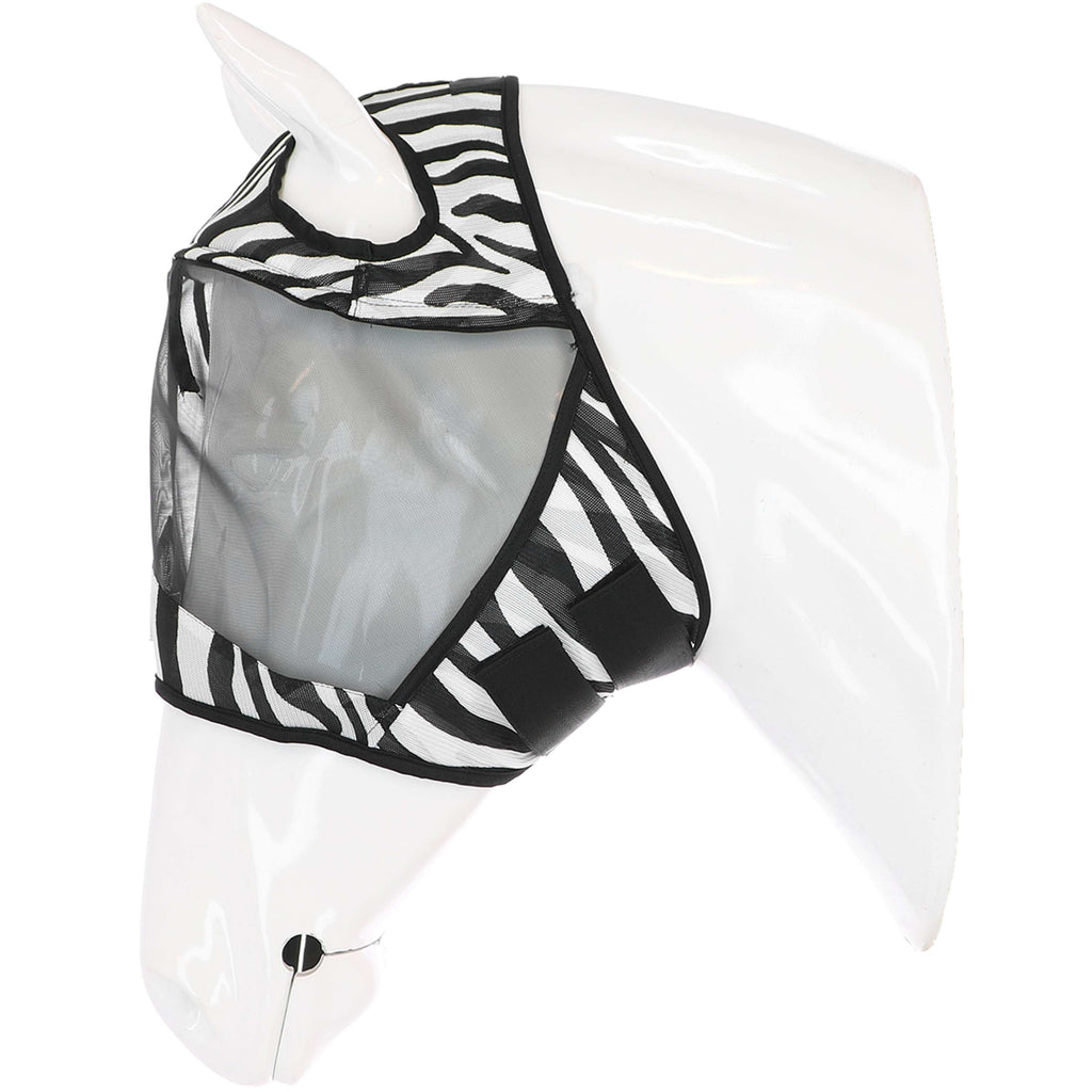 Velder Horsewear Essentials Vliegenmasker Zebra zonder Oren Zwart/Wit