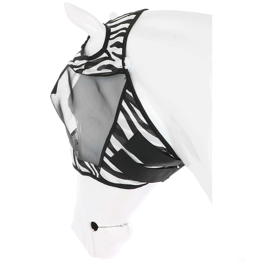 Velder Horsewear Essentials Vliegenmasker Zebra zonder Oren Zwart/Wit
