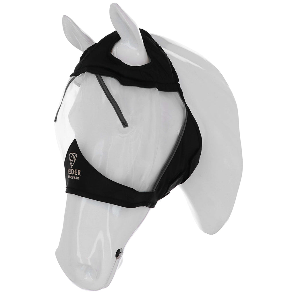 Velder Horsewear Premium Vliegenmasker zonder Oren Zwart