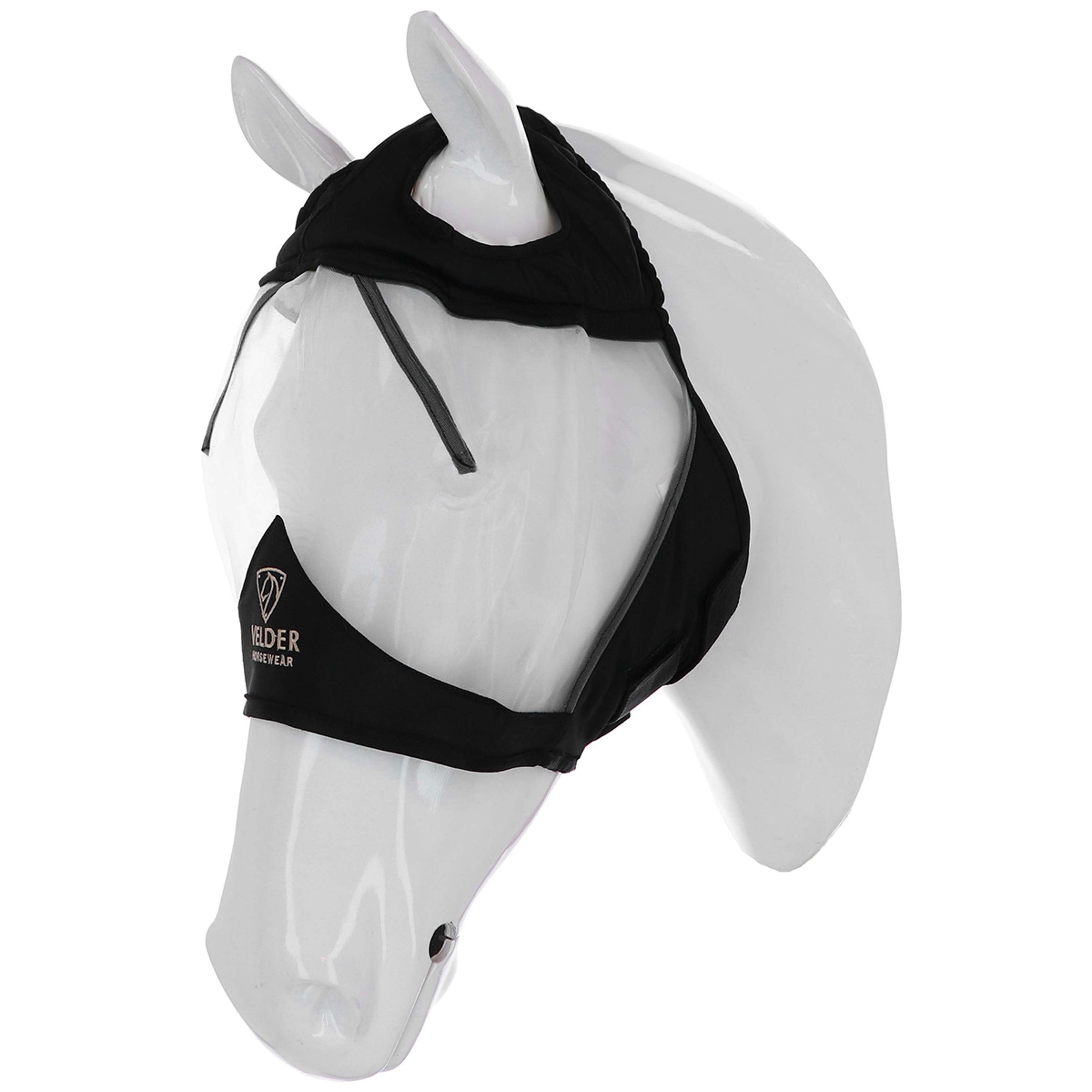 Velder Horsewear Premium Vliegenmasker zonder Oren Zwart