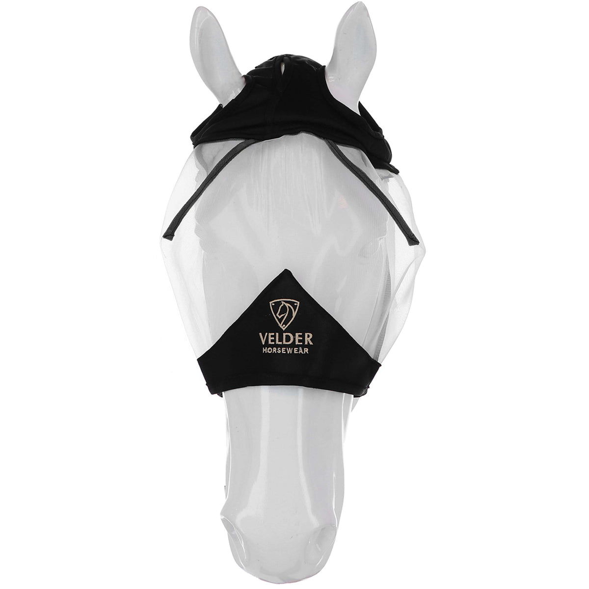 Velder Horsewear Premium Vliegenmasker zonder Oren Zwart