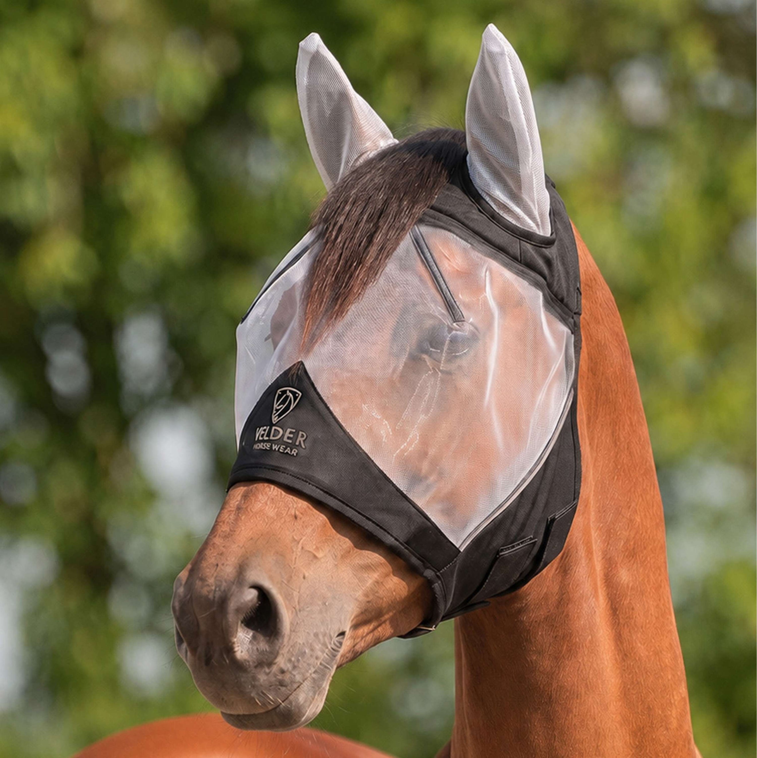 Velder Horsewear Premium Vliegenmasker met Oren Zwart