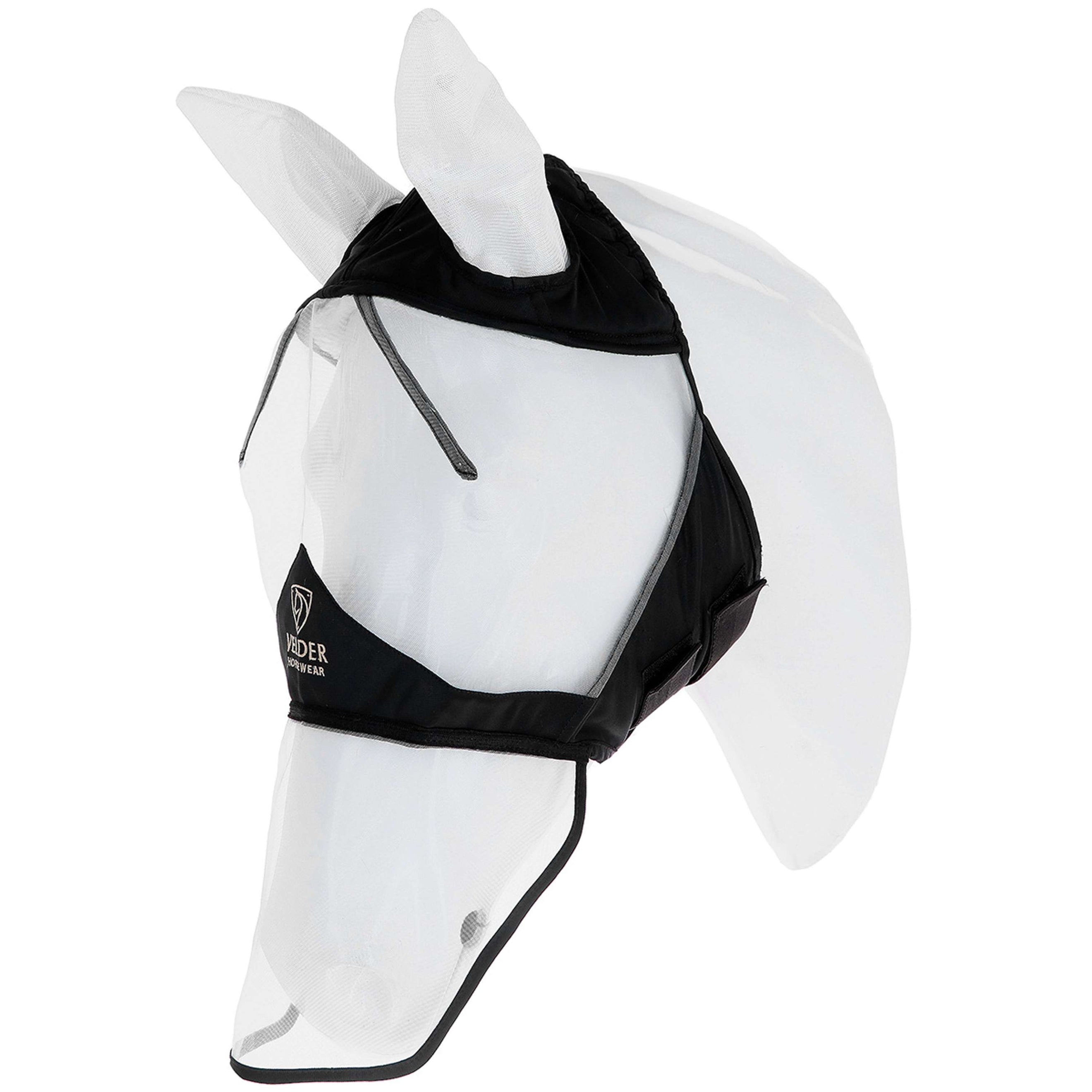 Velder Horsewear Premium Vliegenmasker met Oren en Neus Zwart