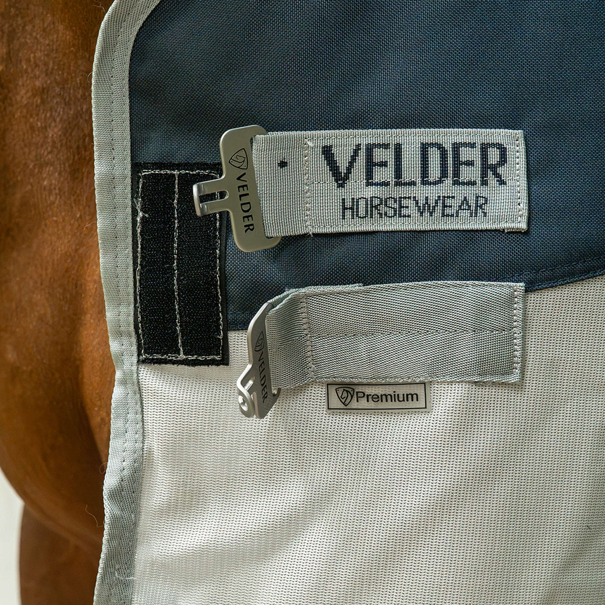 Velder Horsewear Premium Vliegendeken Rainless Summer Navy/Field Grey