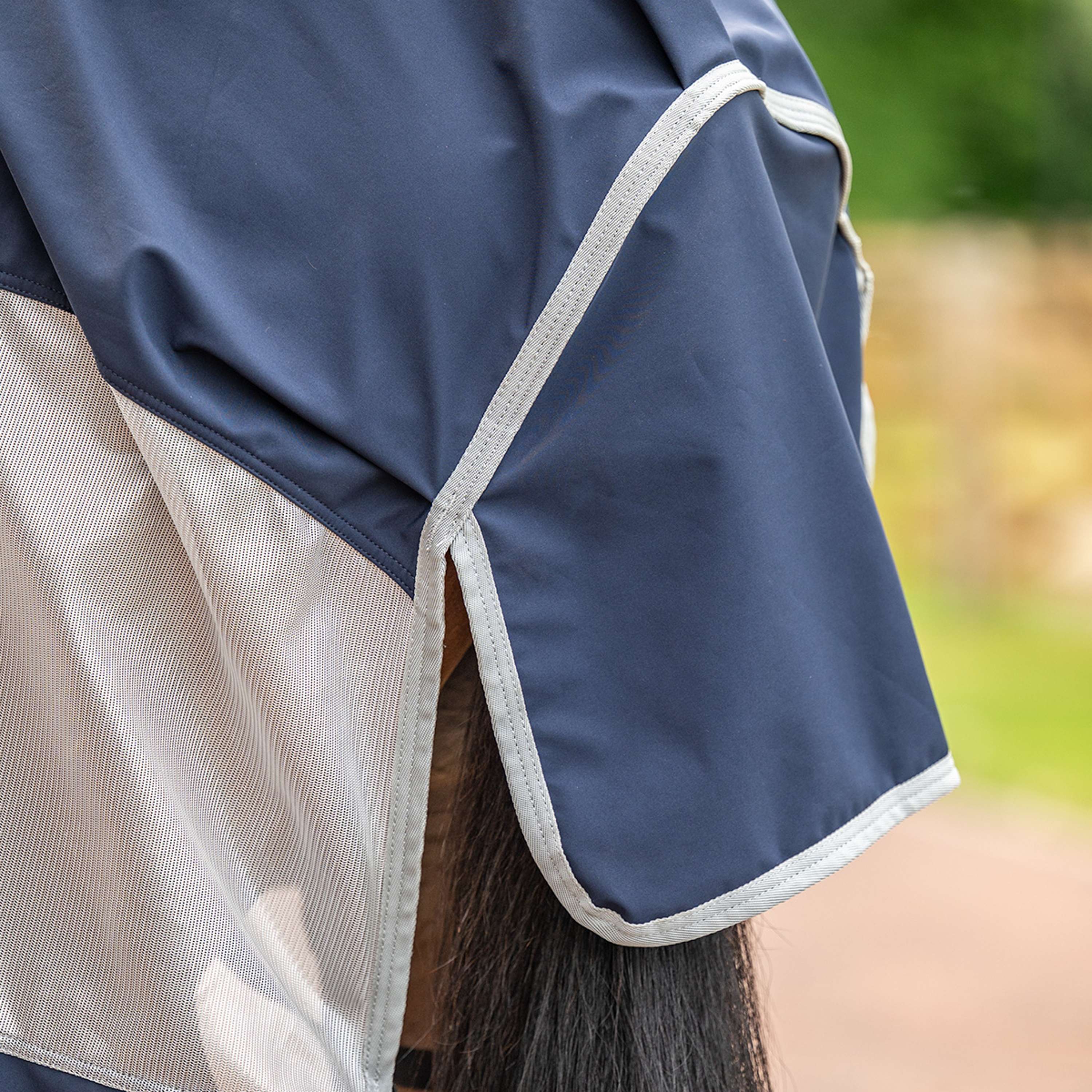 Velder Horsewear Premium Pony Vliegendeken Rainless Fall Navy/Pearl Silver