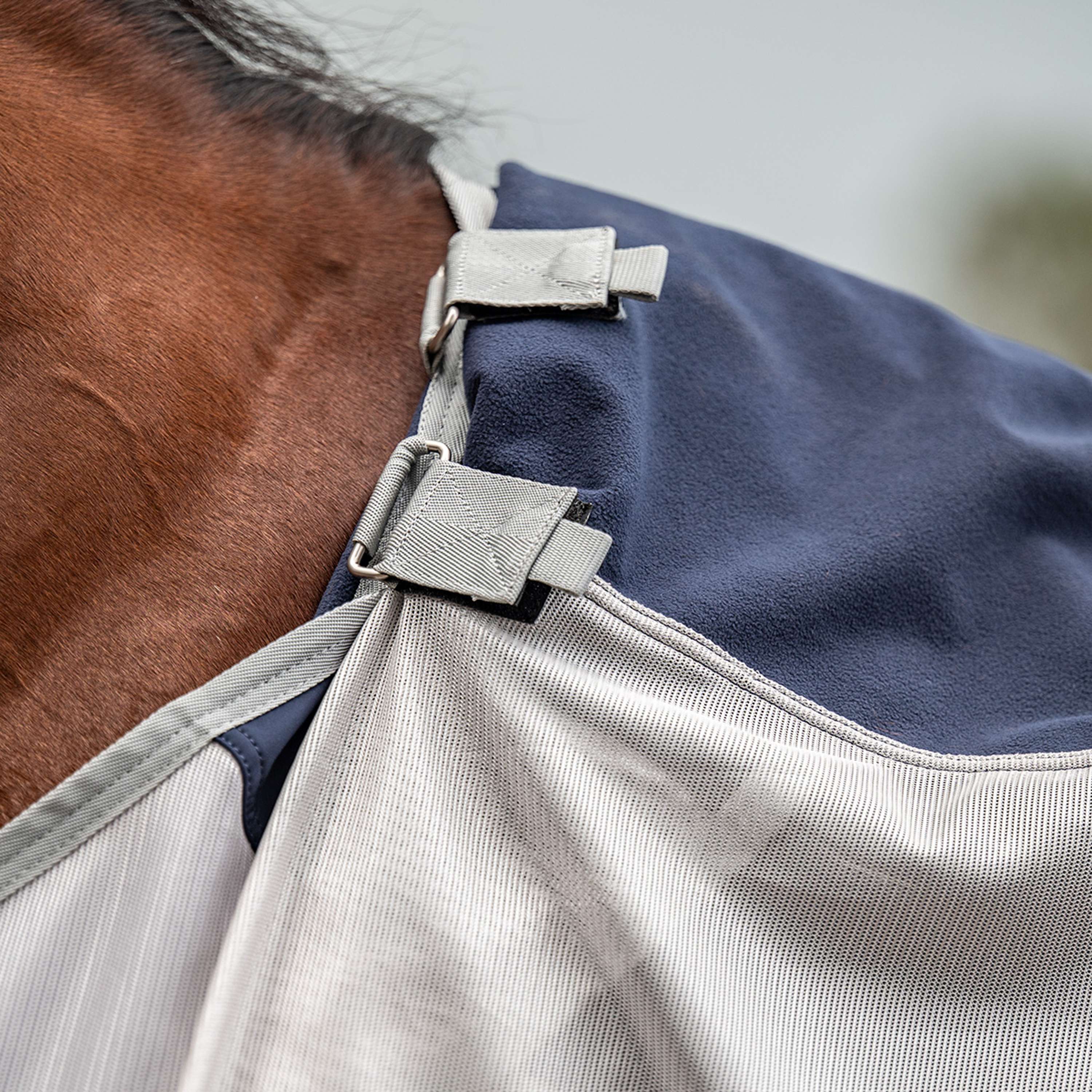 Velder Horsewear Premium Pony Vliegendeken Rainless Fall Navy/Pearl Silver