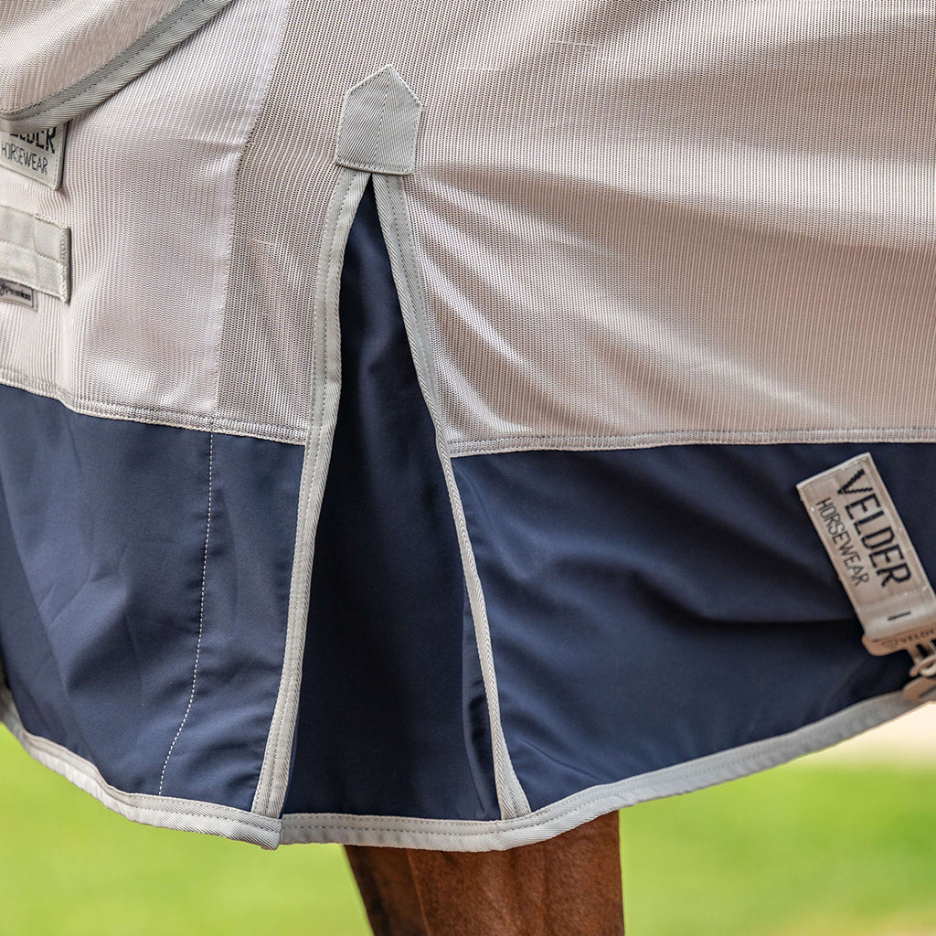 Velder Horsewear Premium Vliegendeken Rainless Fall Navy/Pearl Silver