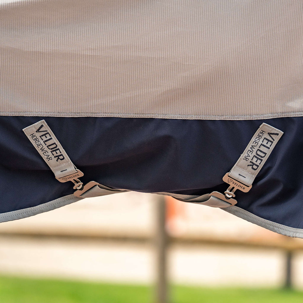 Velder Horsewear Premium Vliegendeken Rainless Fall Navy/Pearl Silver