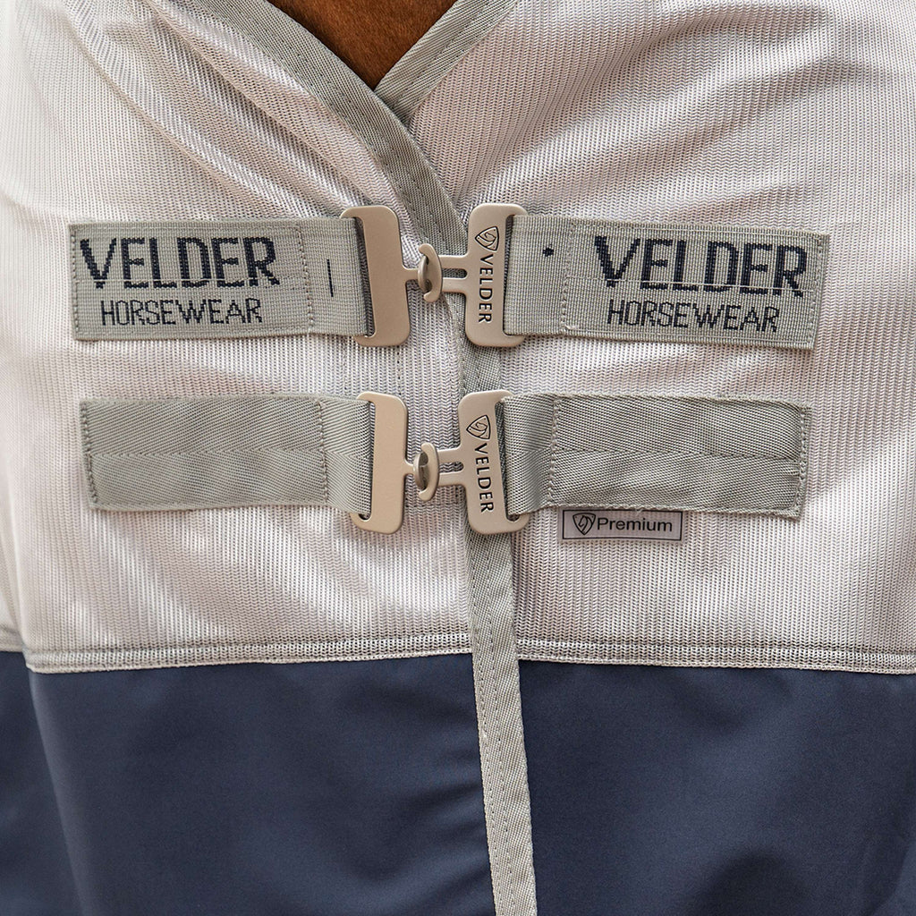 Velder Horsewear Premium Vliegendeken Rainless Fall Navy/Pearl Silver