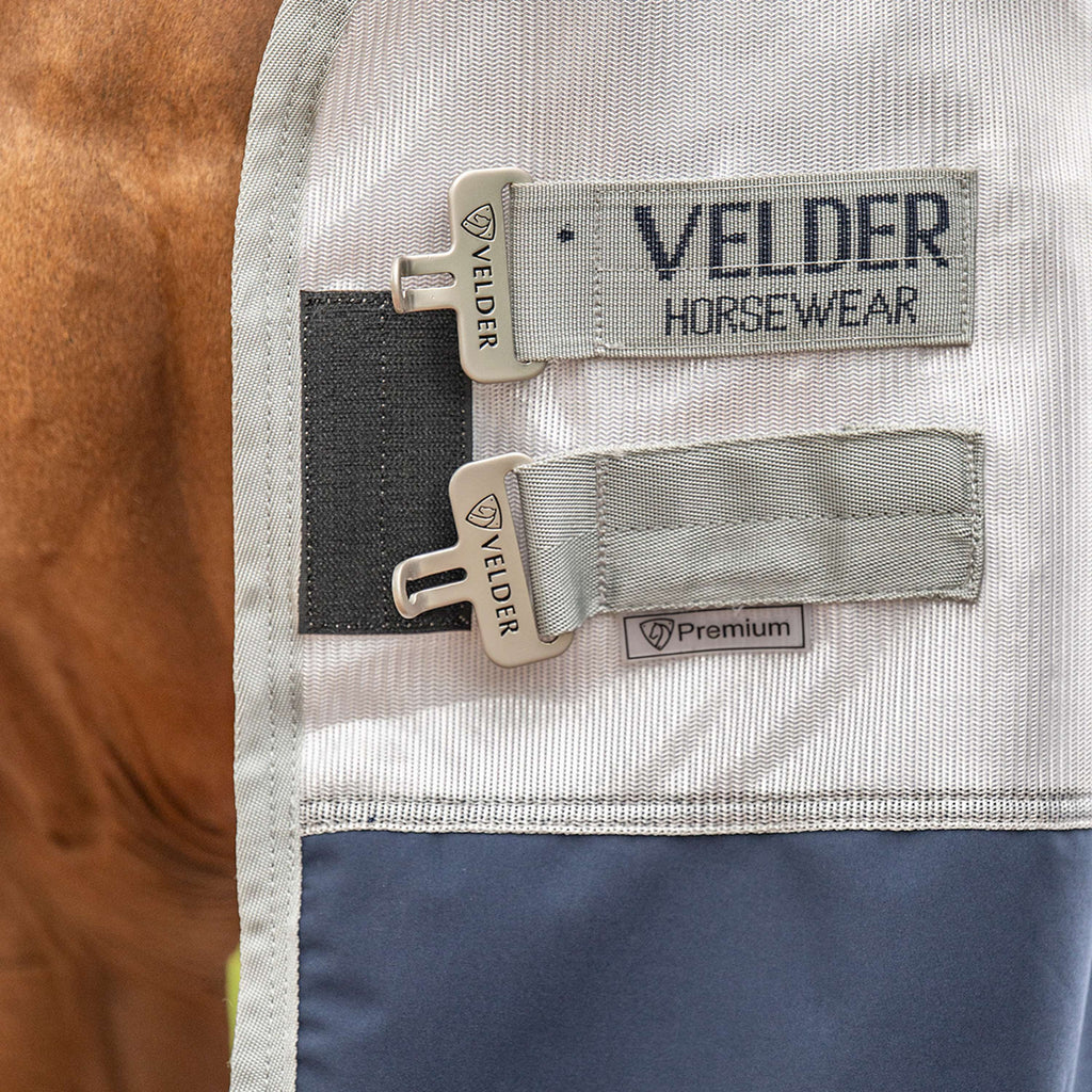 Velder Horsewear Premium Vliegendeken Rainless Fall Navy/Pearl Silver