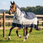 Velder Horsewear Premium Vliegendeken Rainless Fall Navy/Pearl Silver