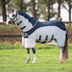 Velder Horsewear Premium Pony Vliegendeken Waterproof-Top Navy/Pearl Silver