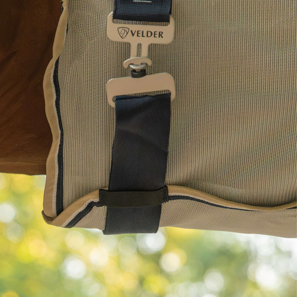 Velder Horsewear Premium Vliegendeken Waterproof-Top Navy/Pearl Silver