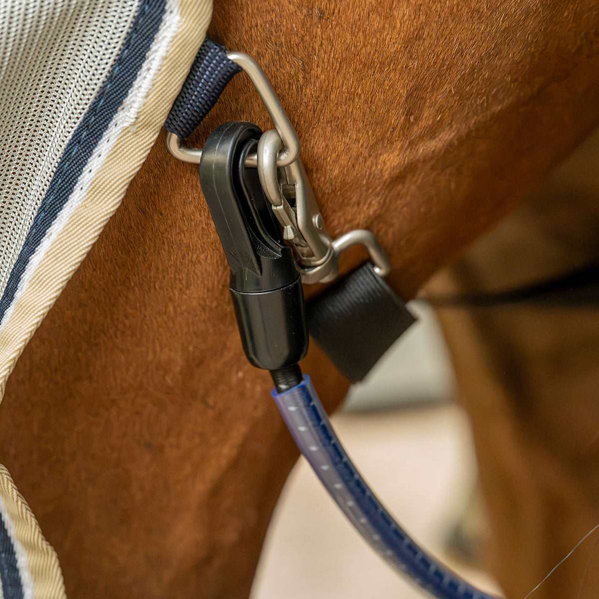 Velder Horsewear Premium Vliegendeken Waterproof-Top Navy/Pearl Silver