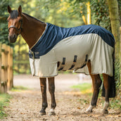Velder Horsewear Premium Vliegendeken Waterproof-Top Navy/Pearl Silver