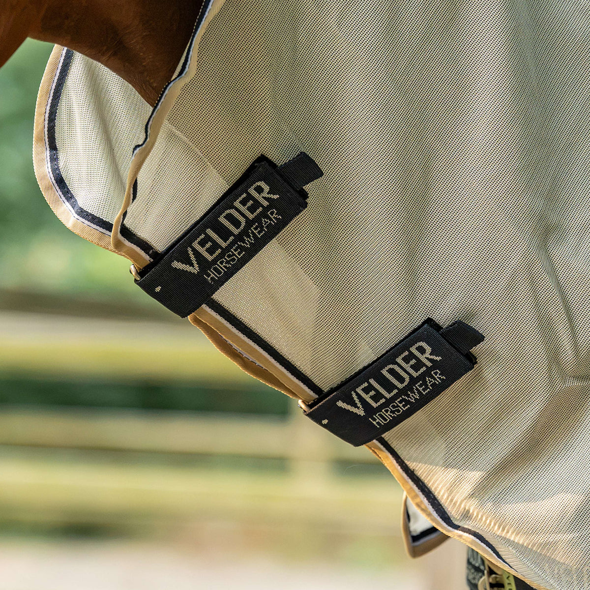 Velder Horsewear Premium Vliegendeken Waterproof-Top Navy/Pearl Silver