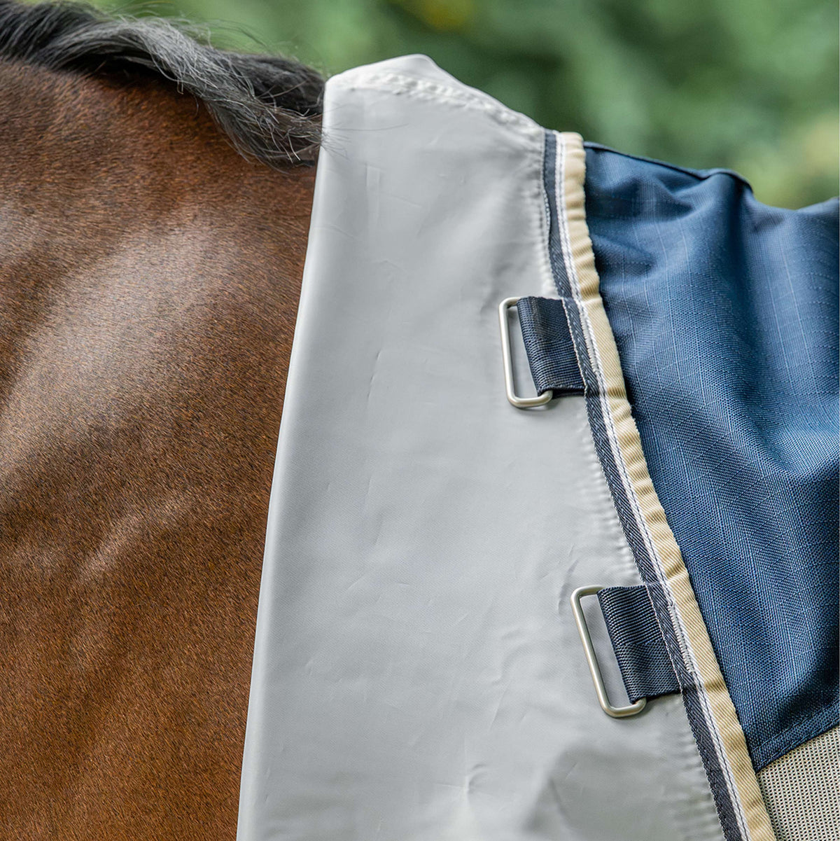 Velder Horsewear Premium Vliegendeken Waterproof-Top Navy/Pearl Silver