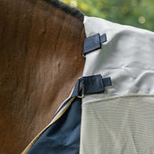 Velder Horsewear Premium Vliegendeken Waterproof-Top Navy/Pearl Silver