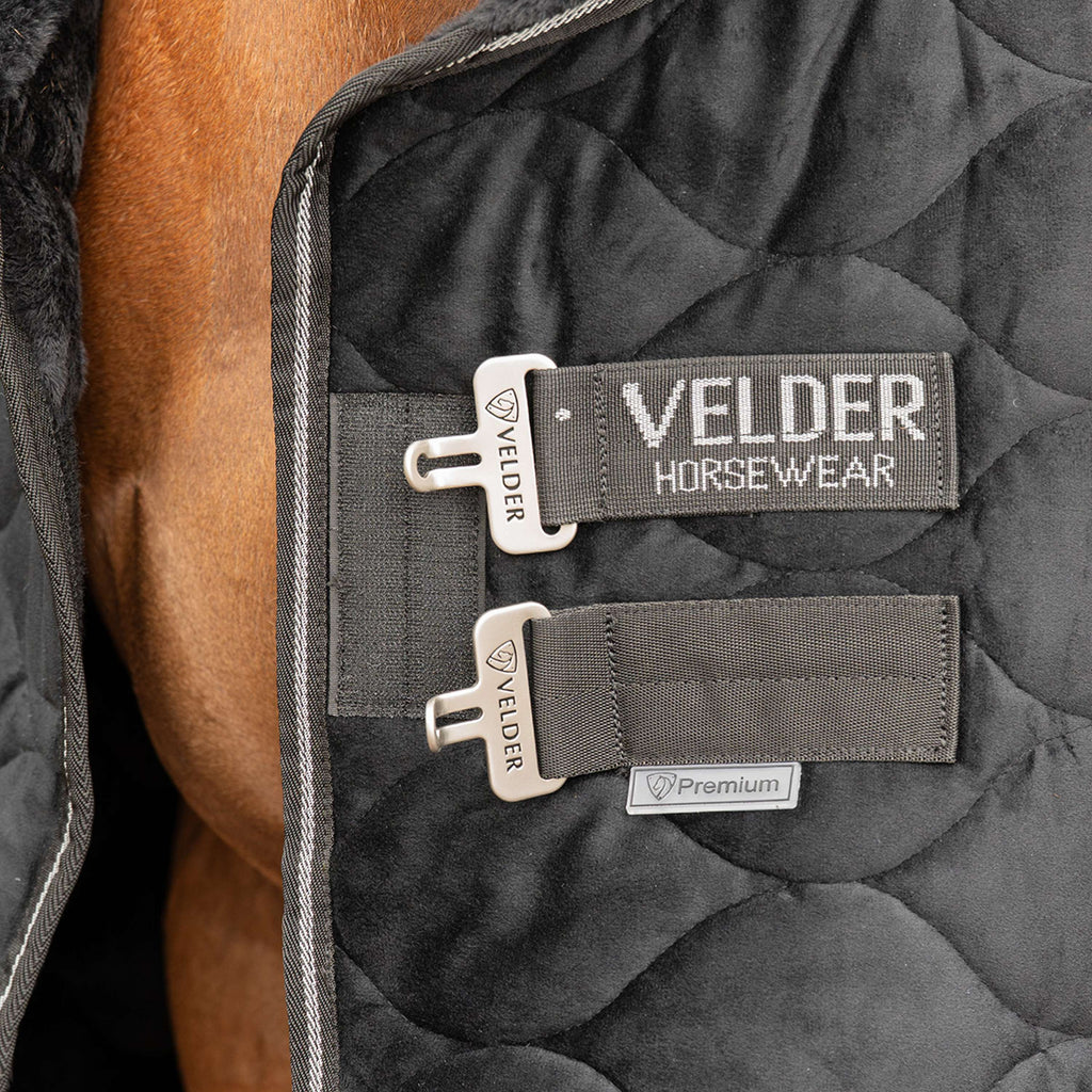 Velder Horsewear Premium Showdeken Satin Glow Black Night