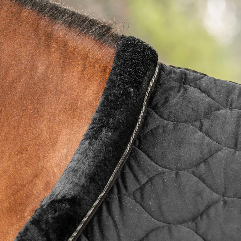 Velder Horsewear Premium Showdeken Satin Glow Black Night