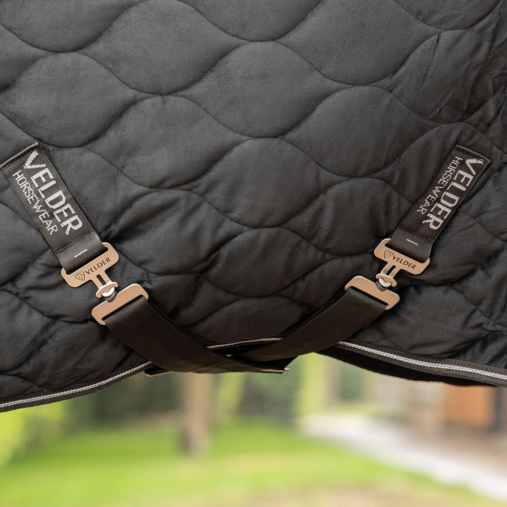 Velder Horsewear Premium Showdeken Satin Glow Black Night