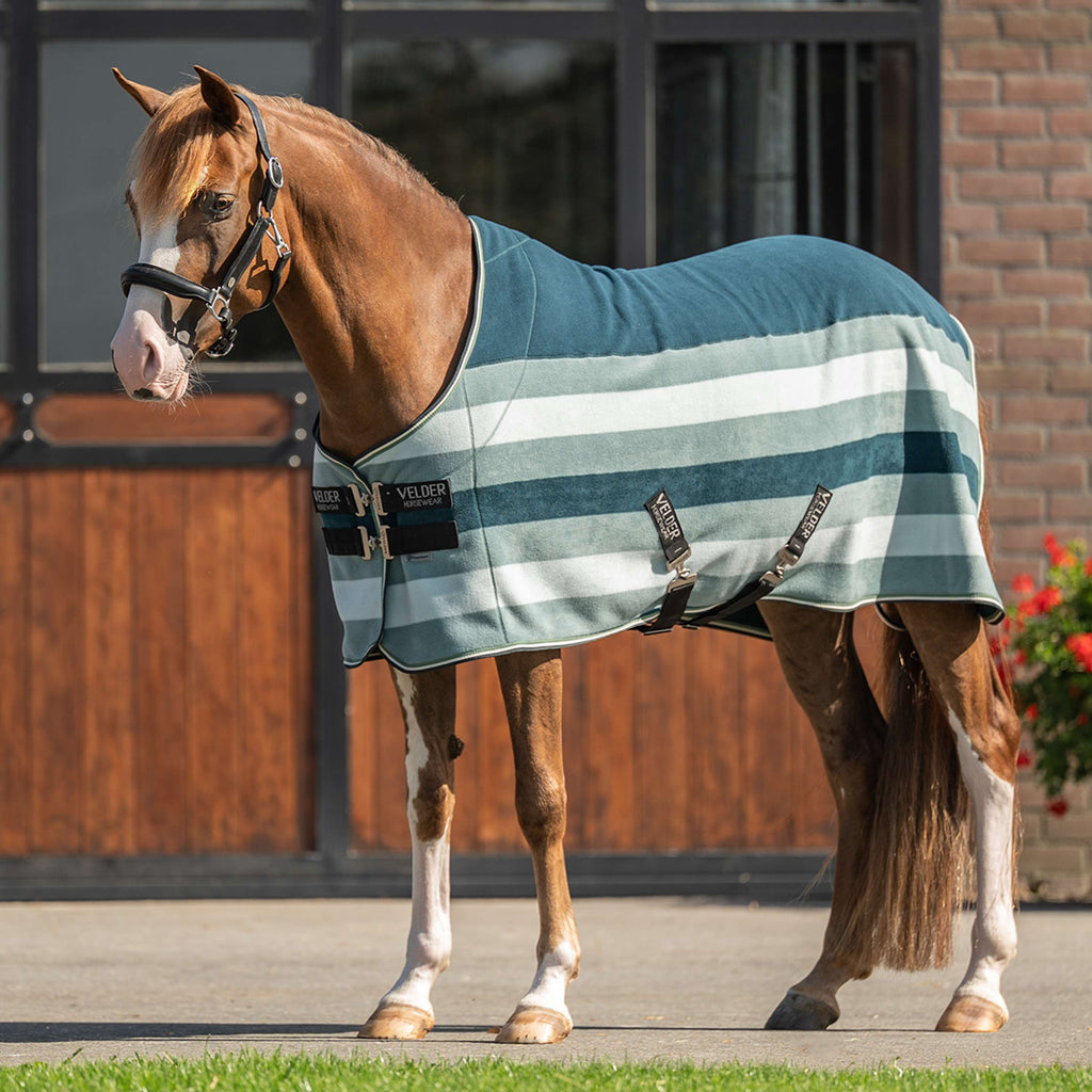 Velder Horsewear Premium Pony Stripe Cooler Rug Striped Night Forest