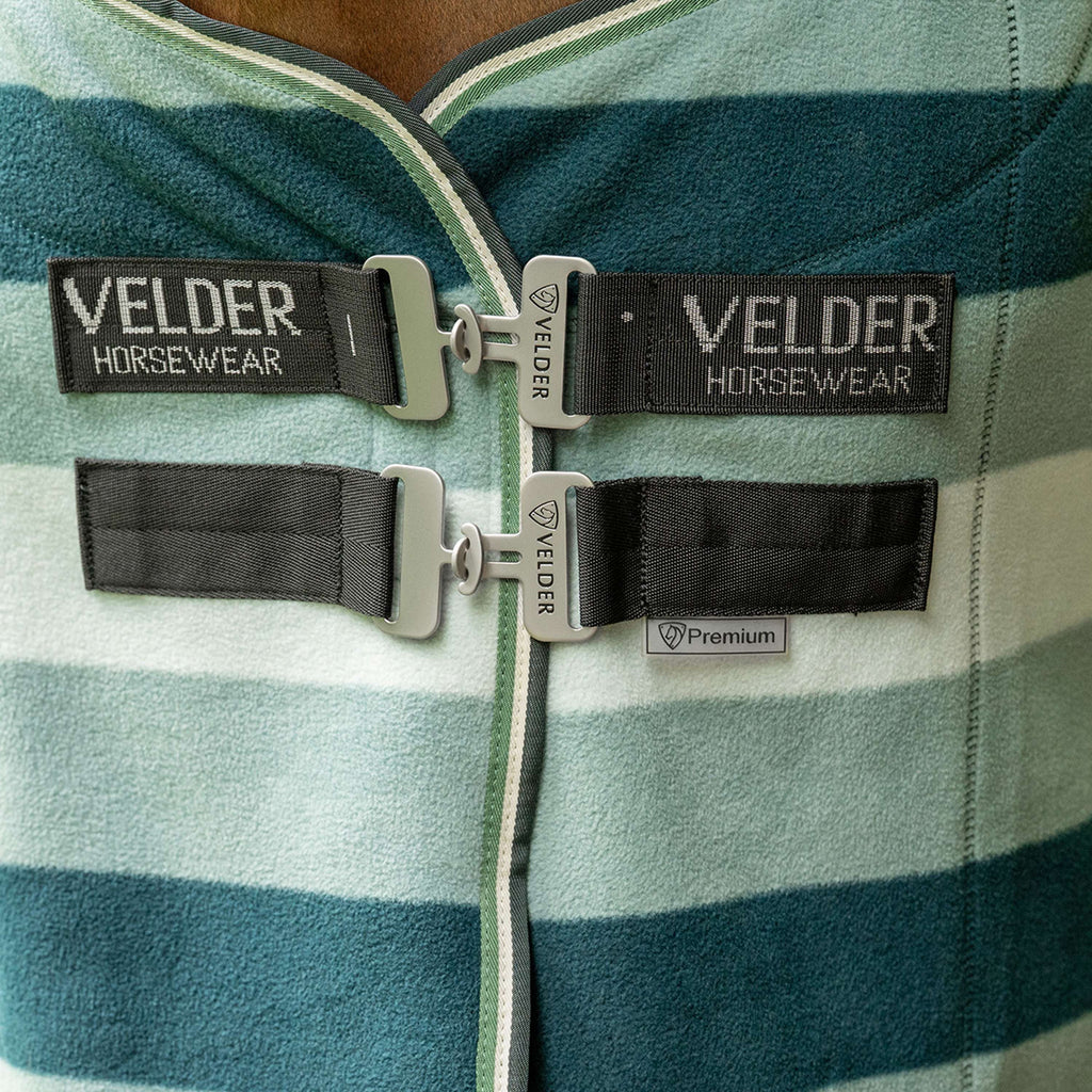 Velder Horsewear Premium Pony Stripe Cooler Rug Striped Night Forest