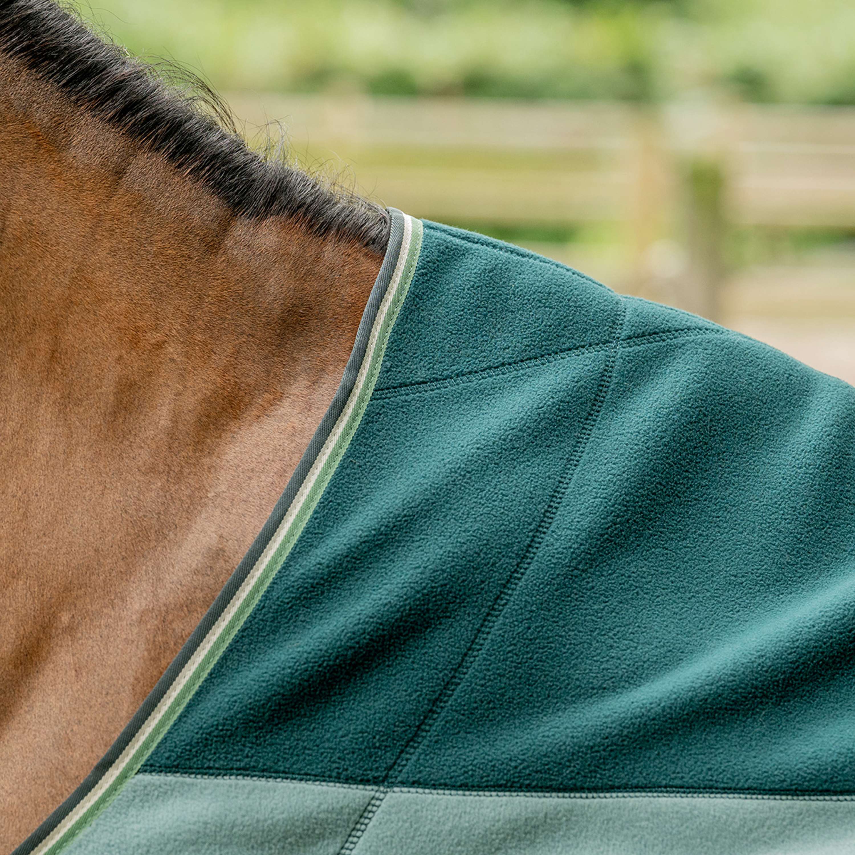 Velder Horsewear Premium Pony Stripe Cooler Rug Striped Night Forest