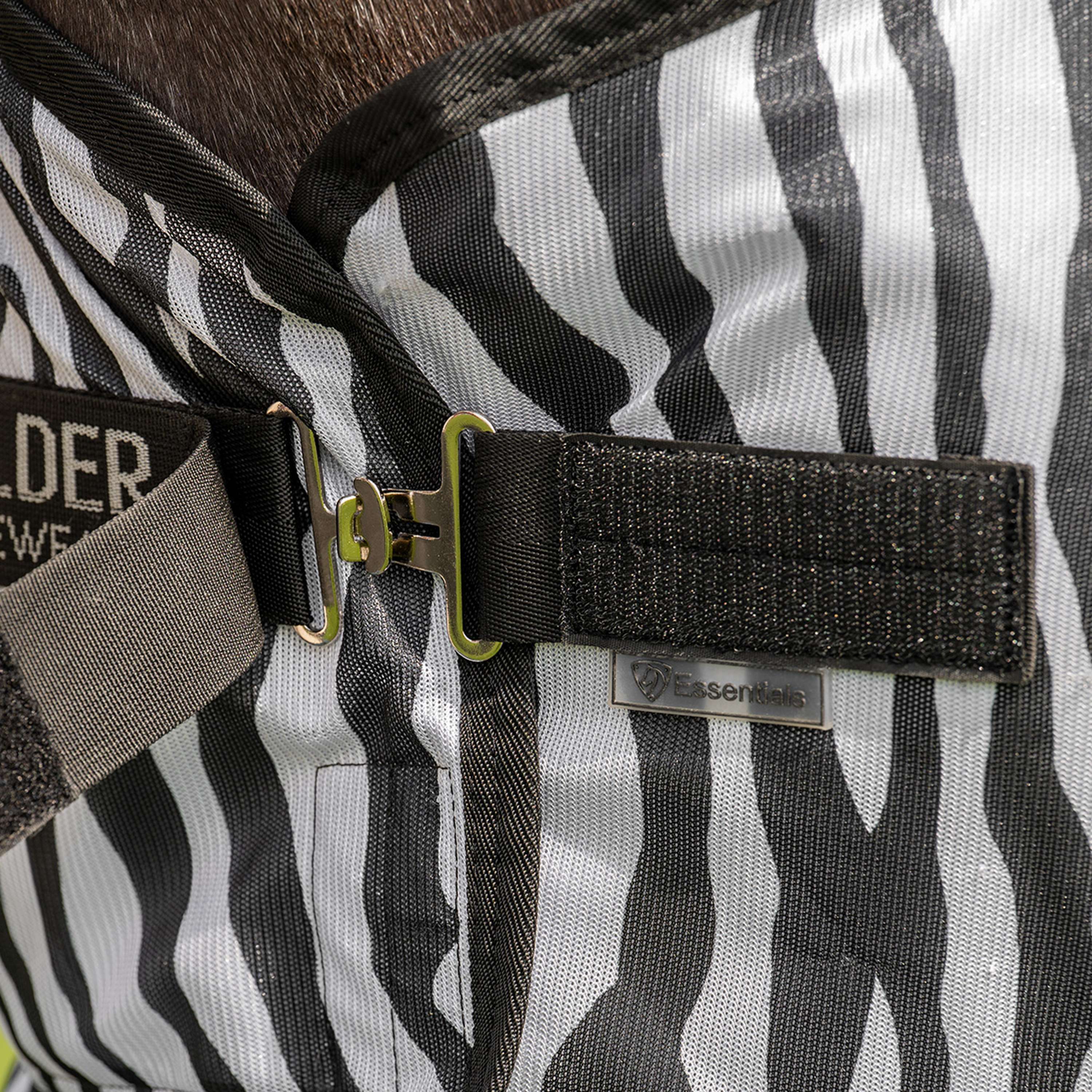 Velder Horsewear Essentials Pony Vliegendeken met Hals Zebra Zwart/Wit