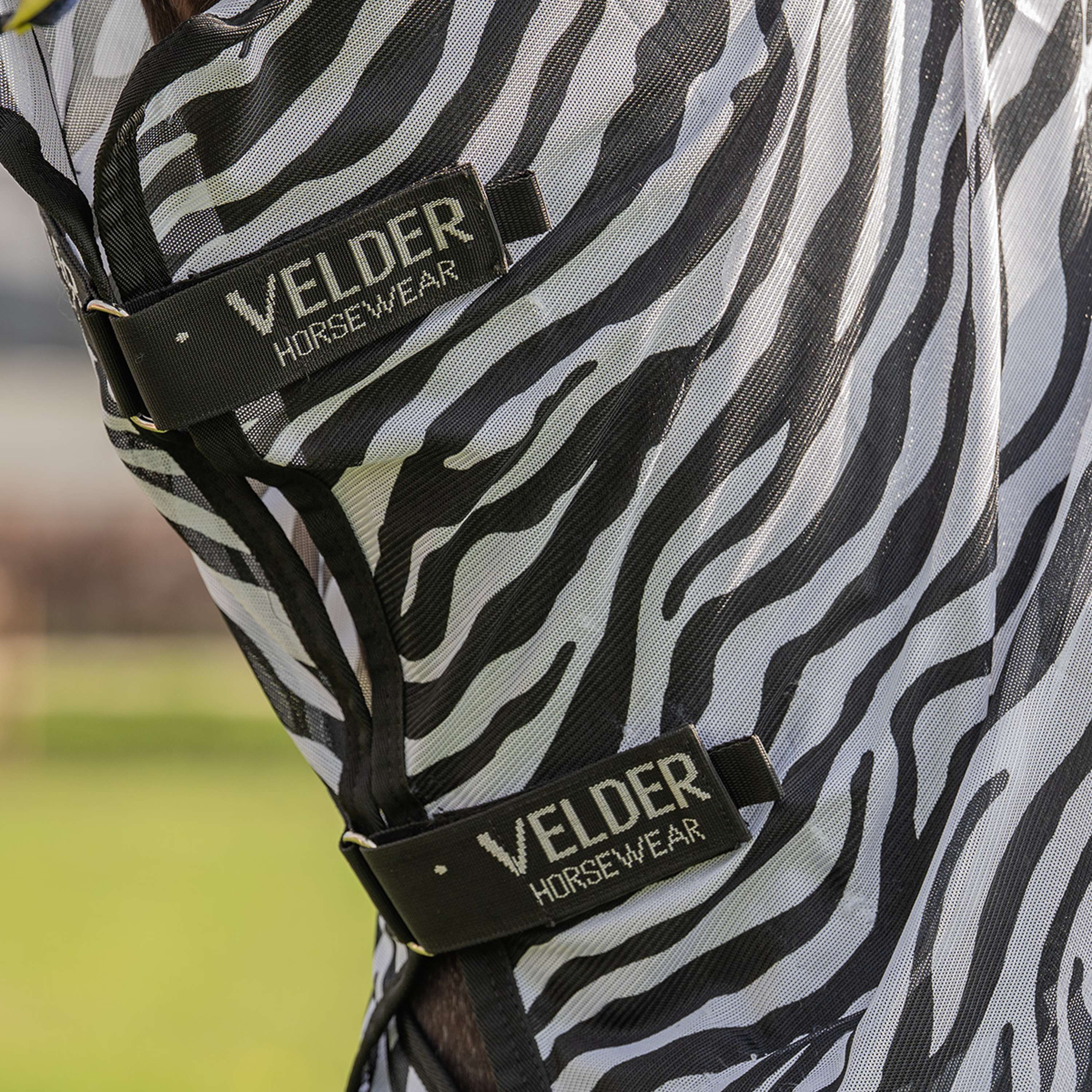 Velder Horsewear Essentials Pony Vliegendeken met Hals Zebra Zwart/Wit