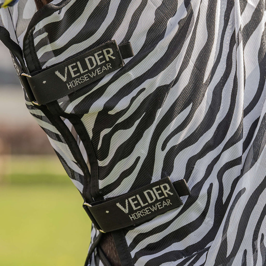 Velder Horsewear Essentials Pony Vliegendeken met Hals Zebra Zwart/Wit