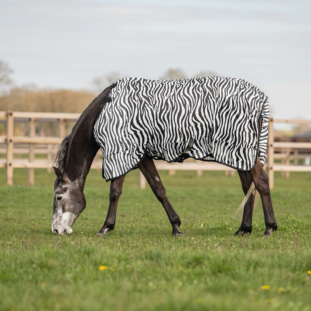 Velder Horsewear Essentials Vliegendeken met Hals Zebra Zwart/Wit