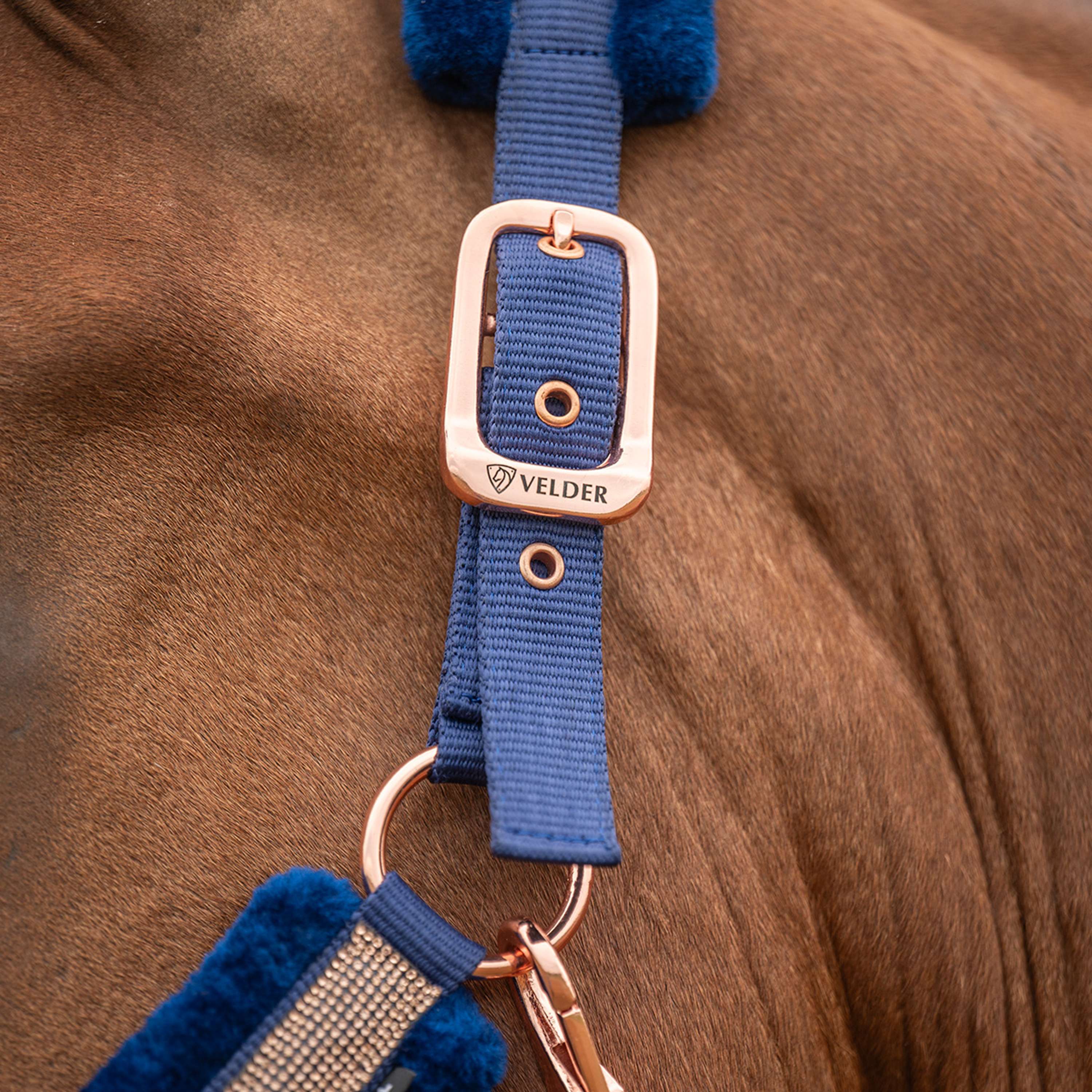 Velder Horsewear Essentials Halster Soft Sparkle Navy