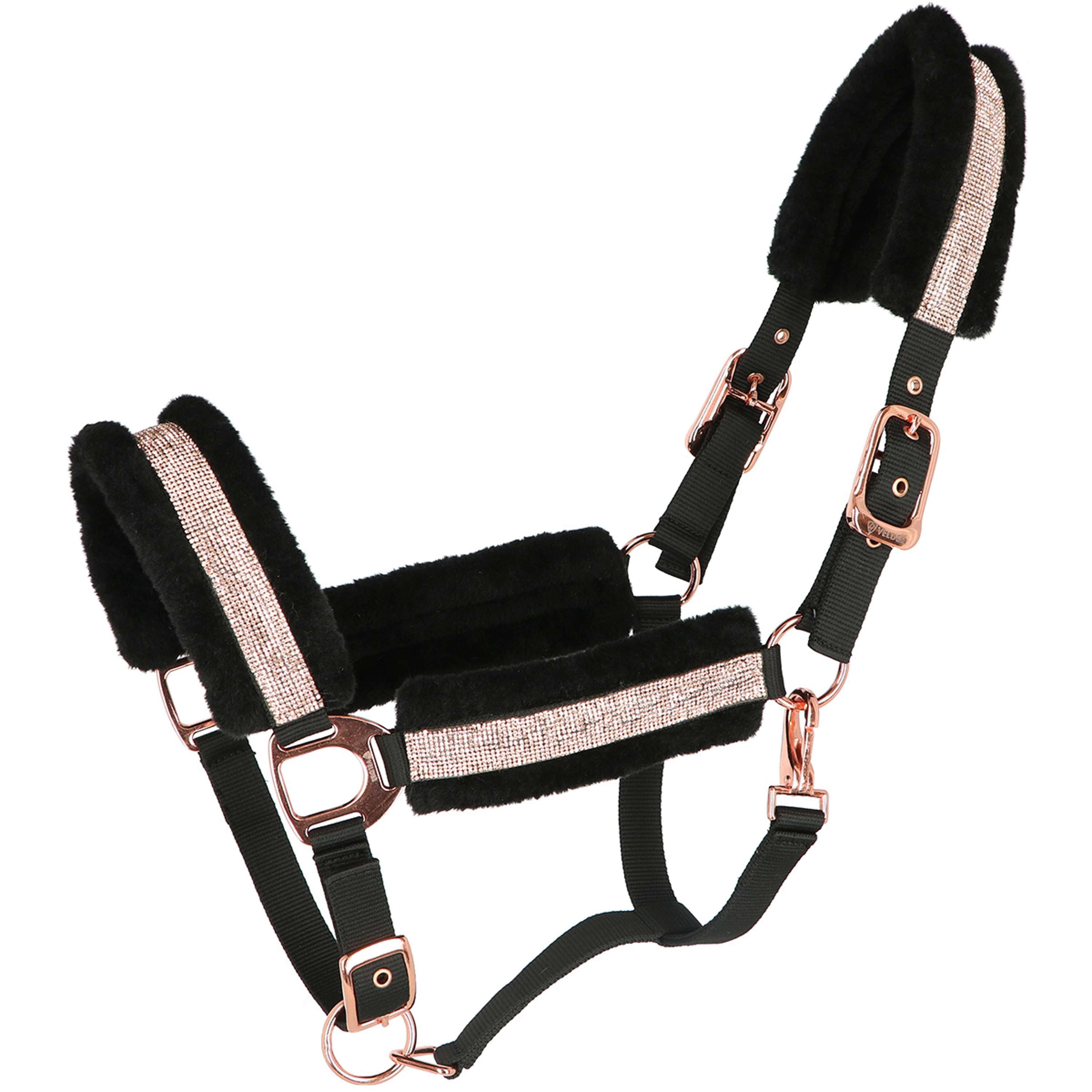 Velder Horsewear Essentials Halster Soft Sparkle Zwart