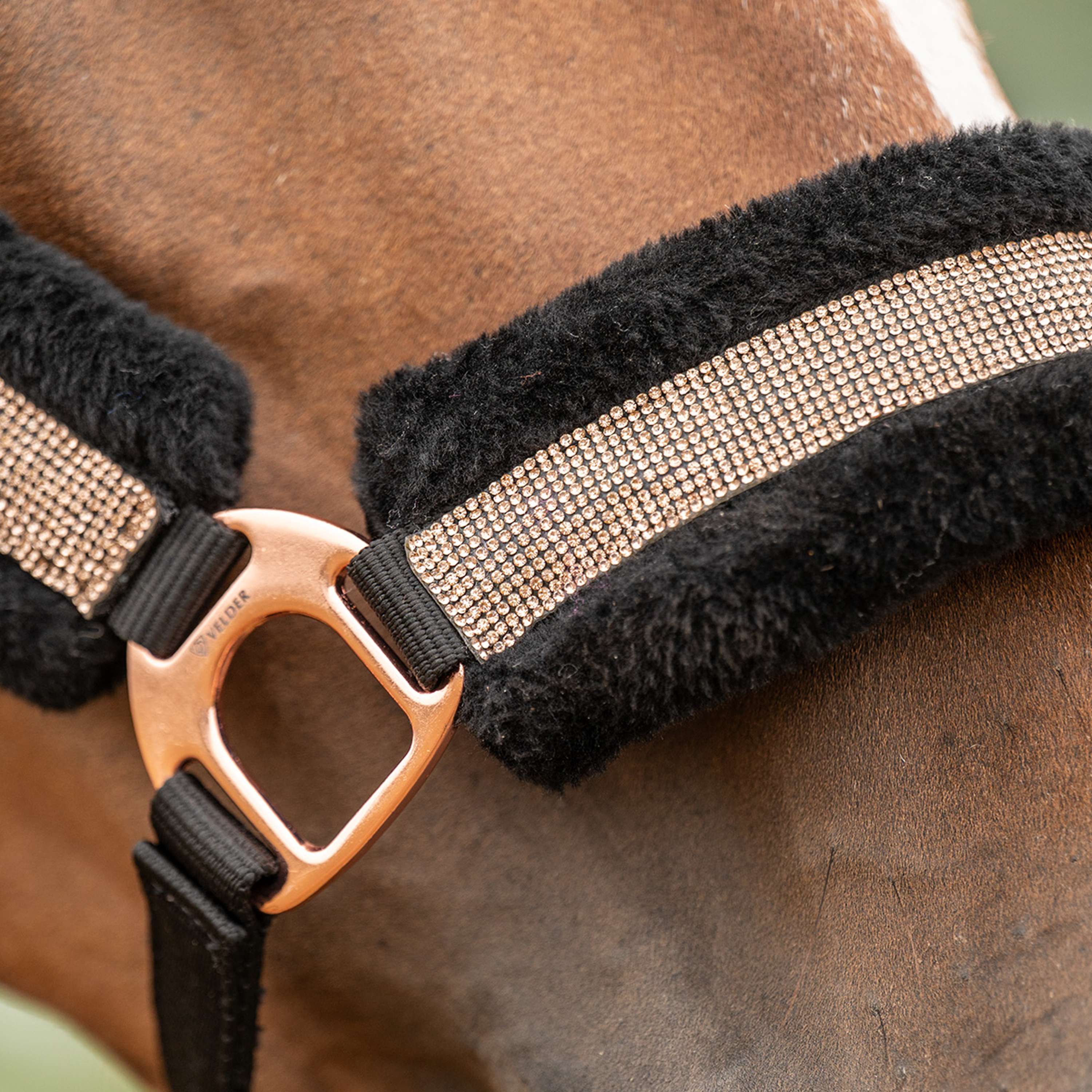 Velder Horsewear Essentials Halster Soft Sparkle Zwart