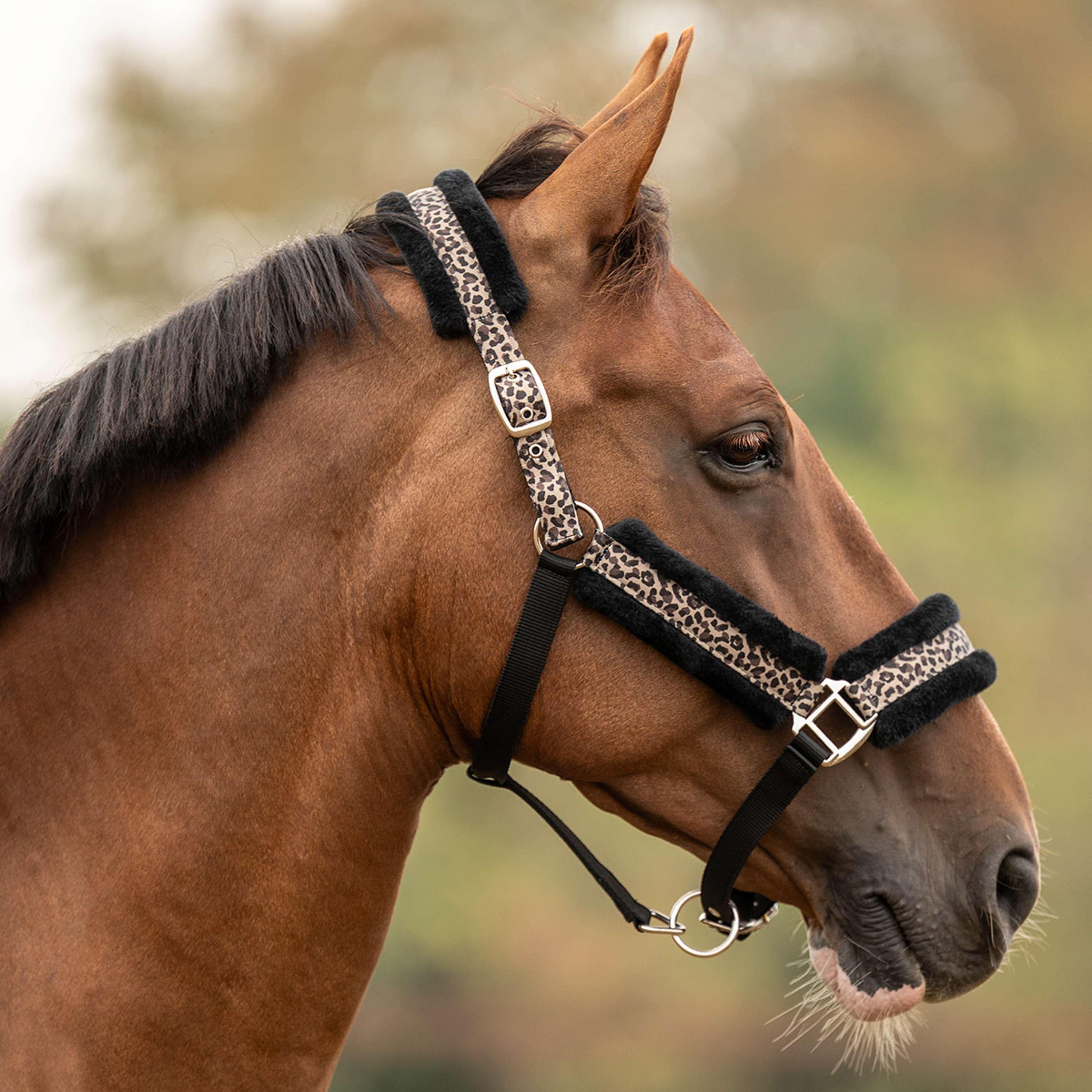 Velder Horsewear Essentials Halster Savanna Soft Earth Leopard