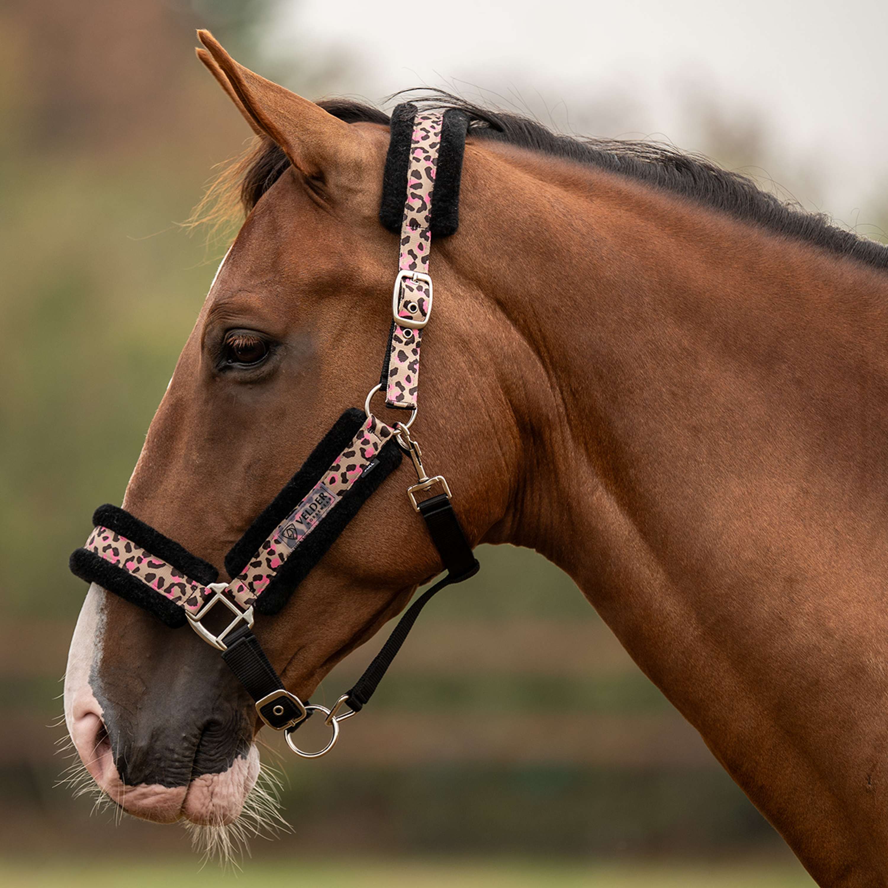 Velder Horsewear Essentials Halster Savanna Soft Sandstone Leopard