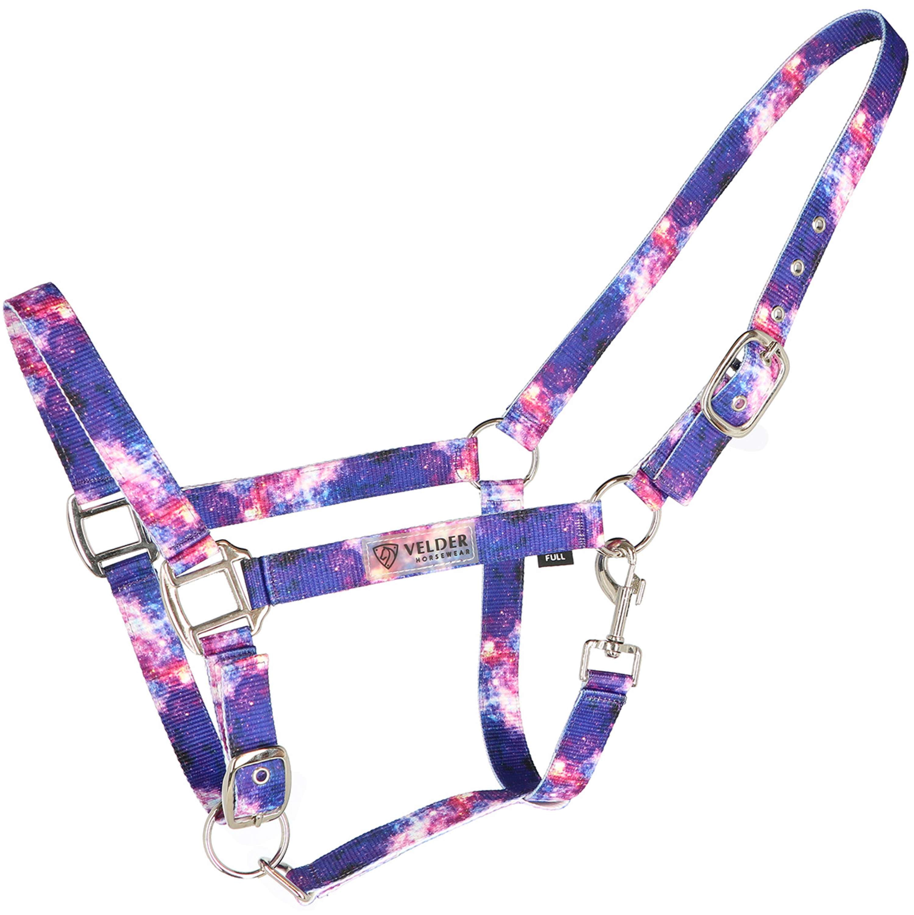 Velder Horsewear Essentials Halster Galaxy Blauw/Roze