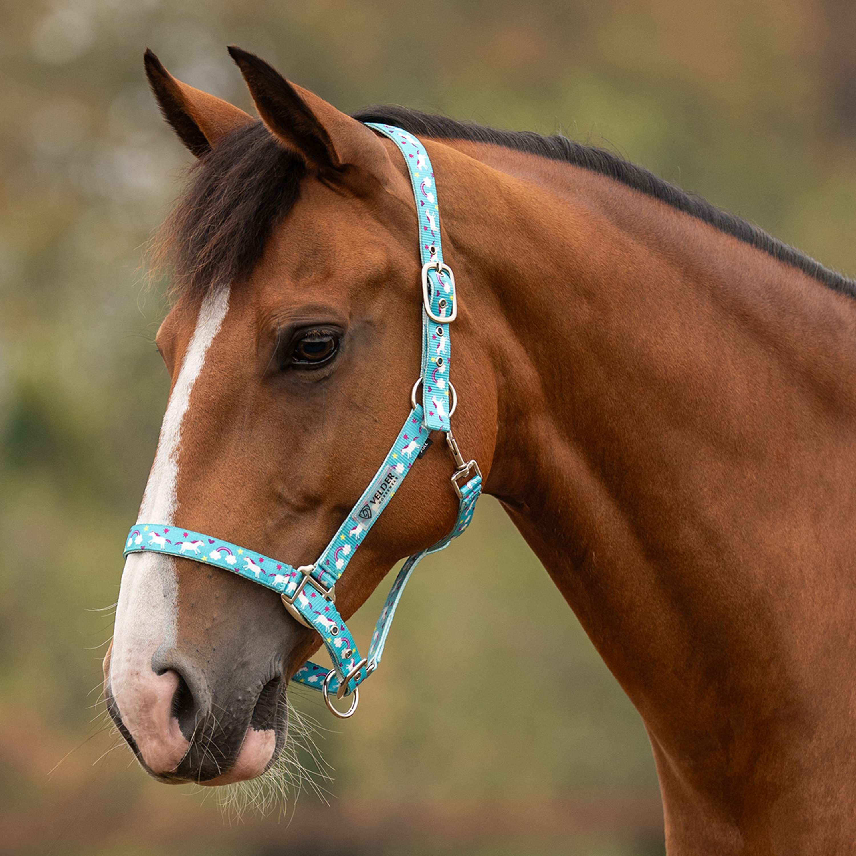 Velder Horsewear Essentials Halster Unicorn Blauw