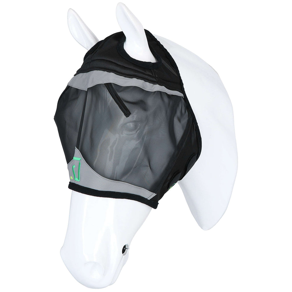 Agradi Horse Vliegenmasker Fine Mesh met Ooruitsparing Zwart
